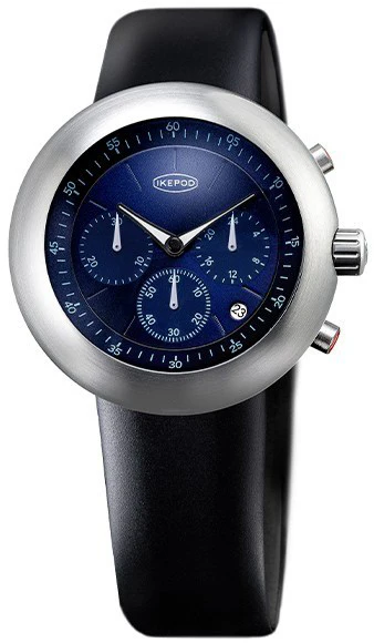 Ikepod Chronopod Blue Suede Watch