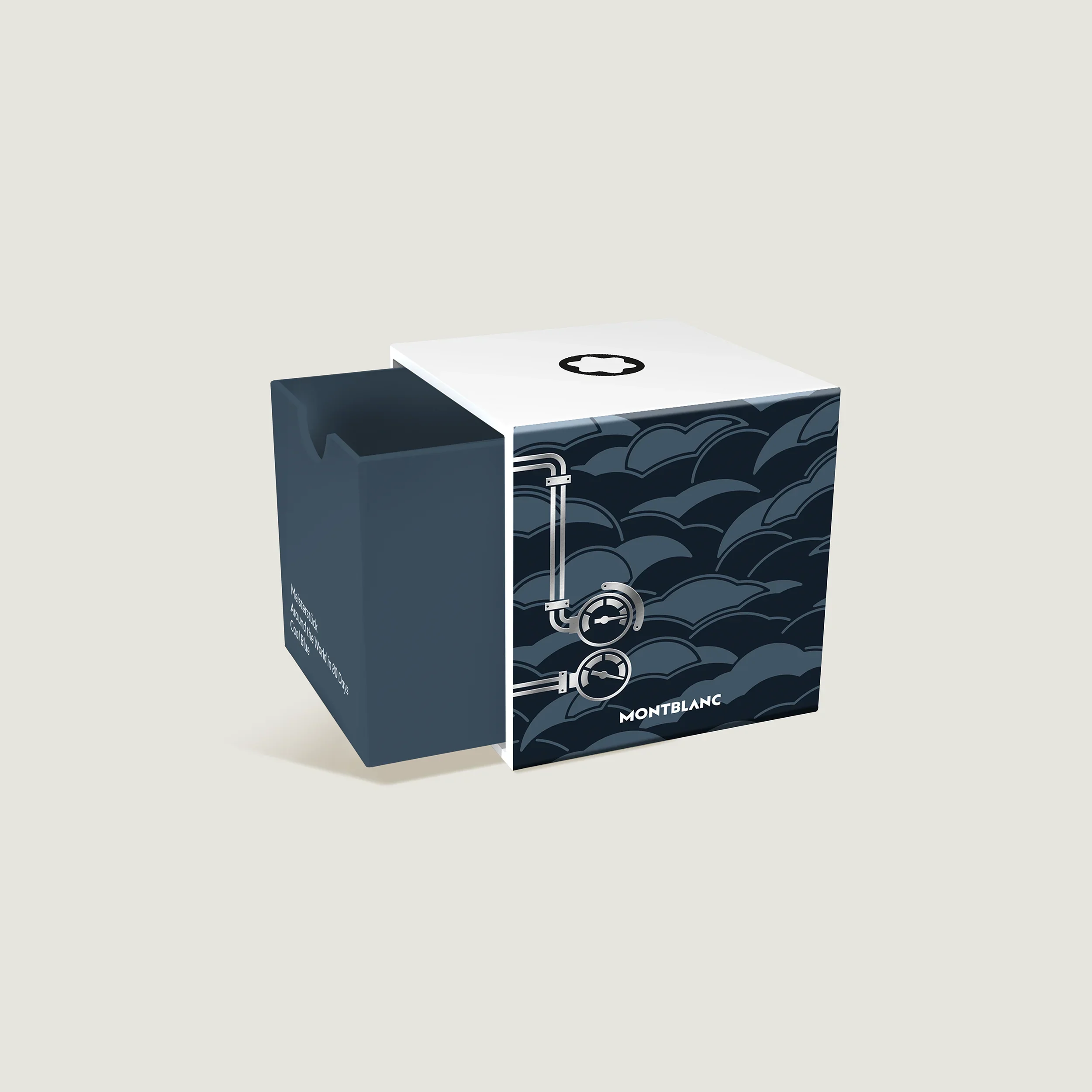 Montblanc Ink Bottle Meisterstück Around the World in 80 Days 50ml Blue - Image 3