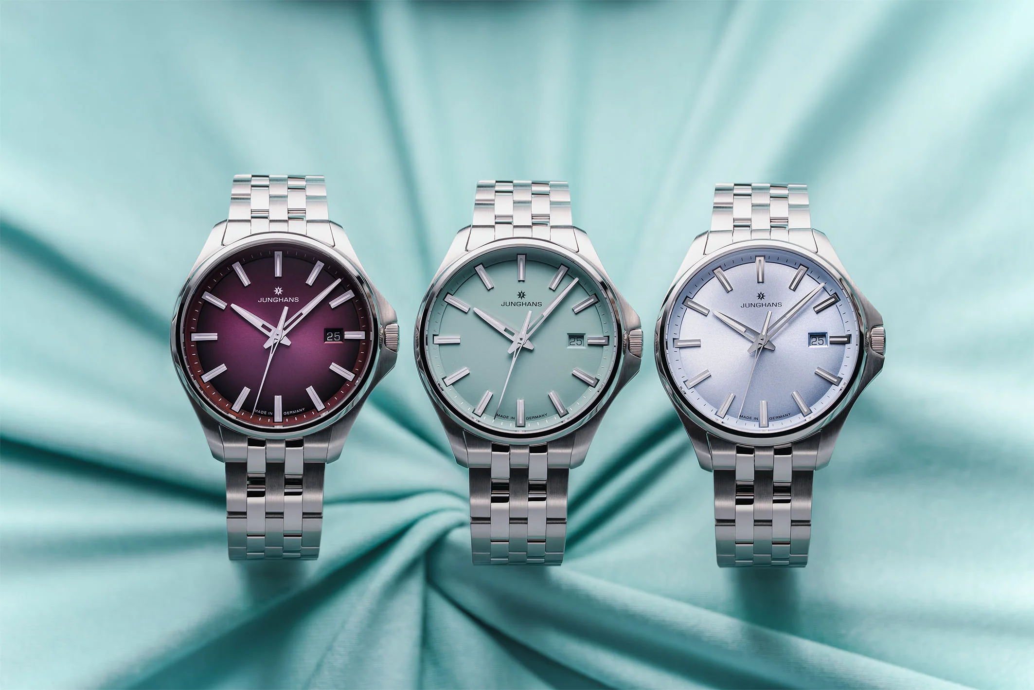 Junghans Meister S 35mm Quartz Purple Watch - Image 4