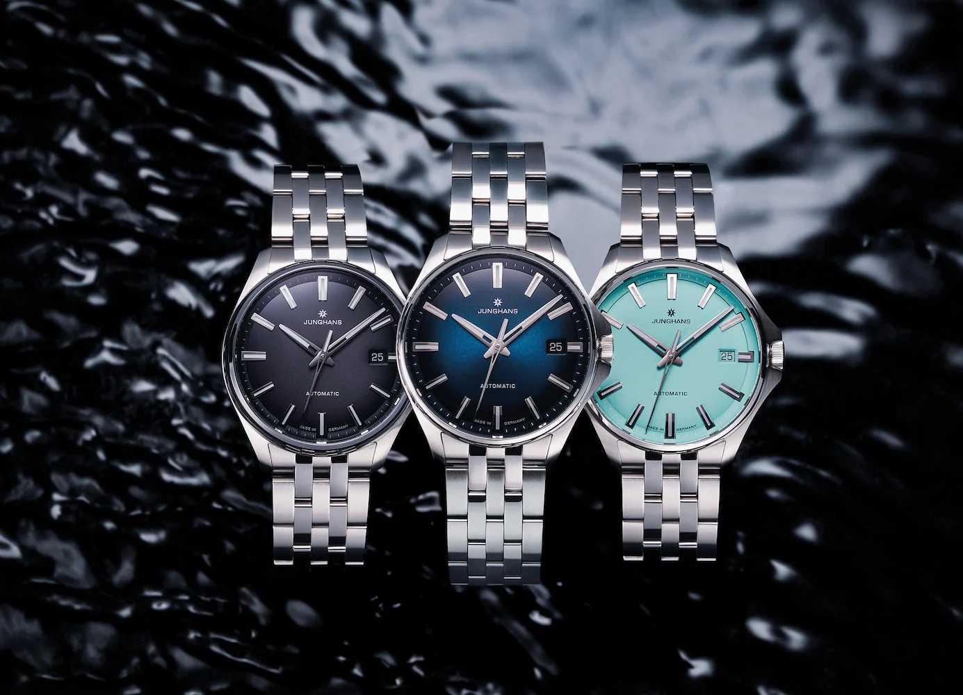 Junghans Meister S Automatic 36mm Dark Blue Watch - Image 3