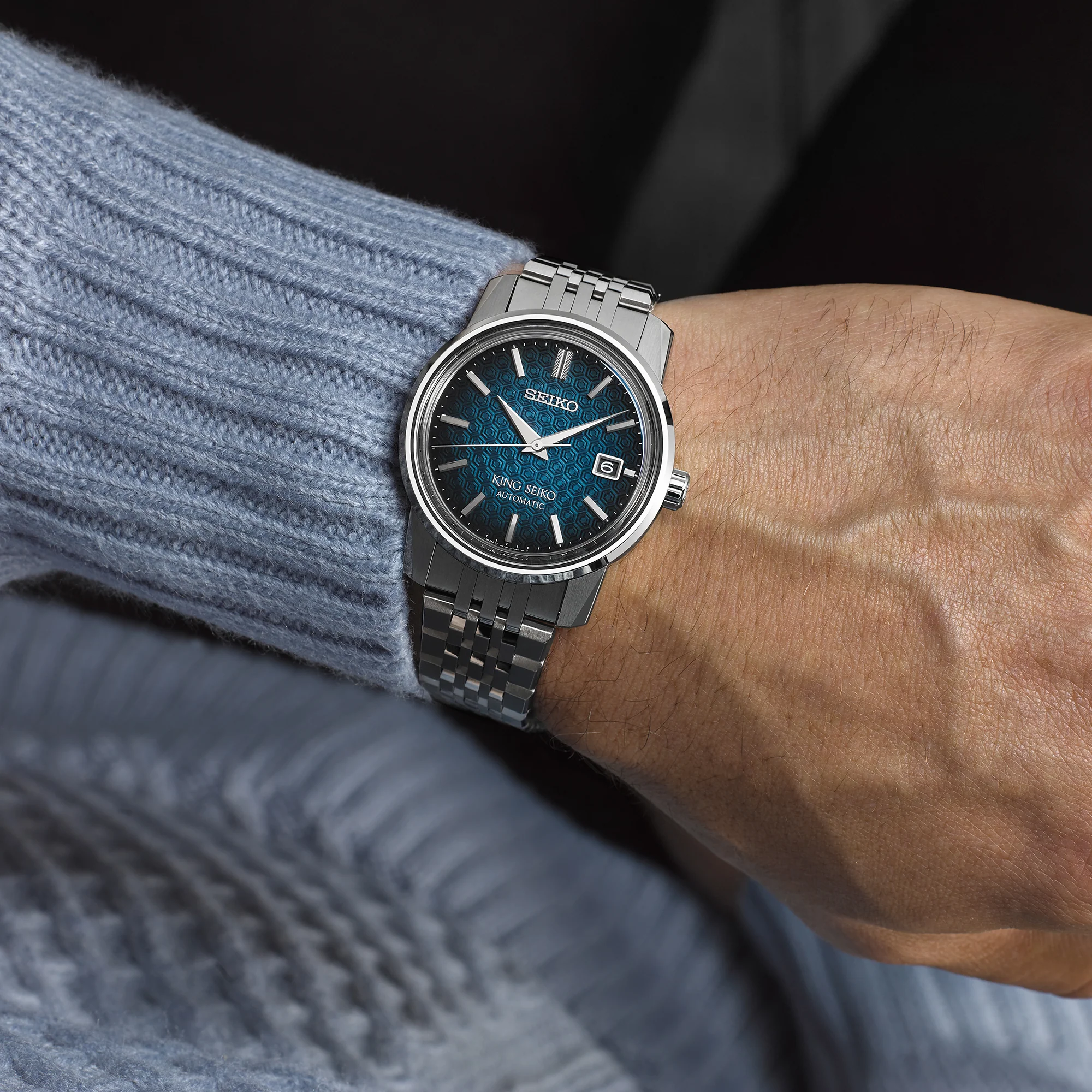 King Seiko KSK 6L Kameido Blue Watch D - Image 4
