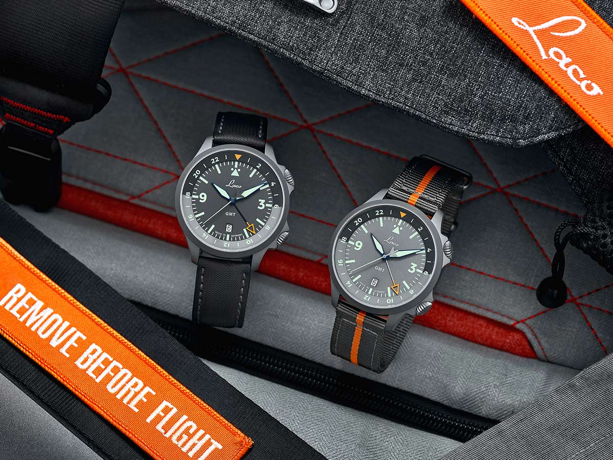 Laco Watch Pilot Frankfurt GMT Grau - Image 4
