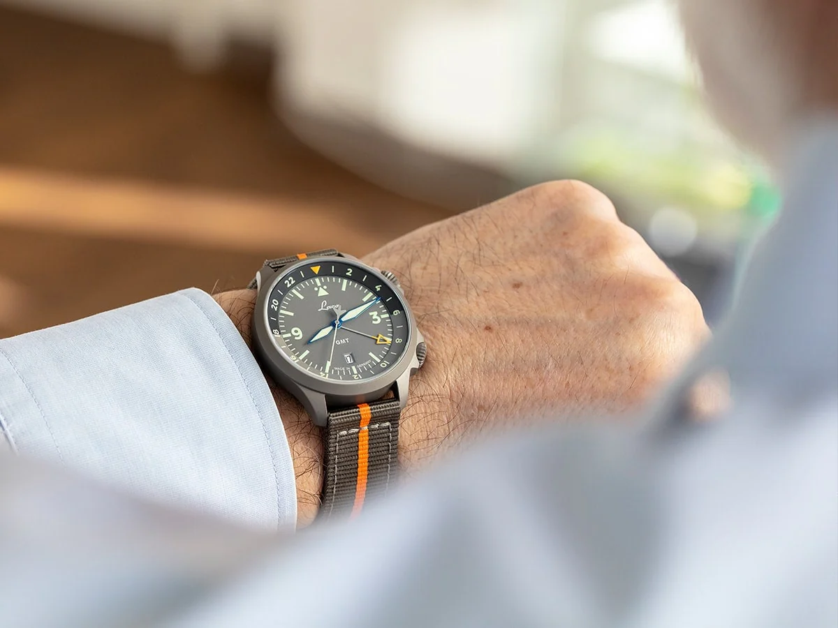 Laco Watch Pilot Frankfurt GMT Grau - Image 5