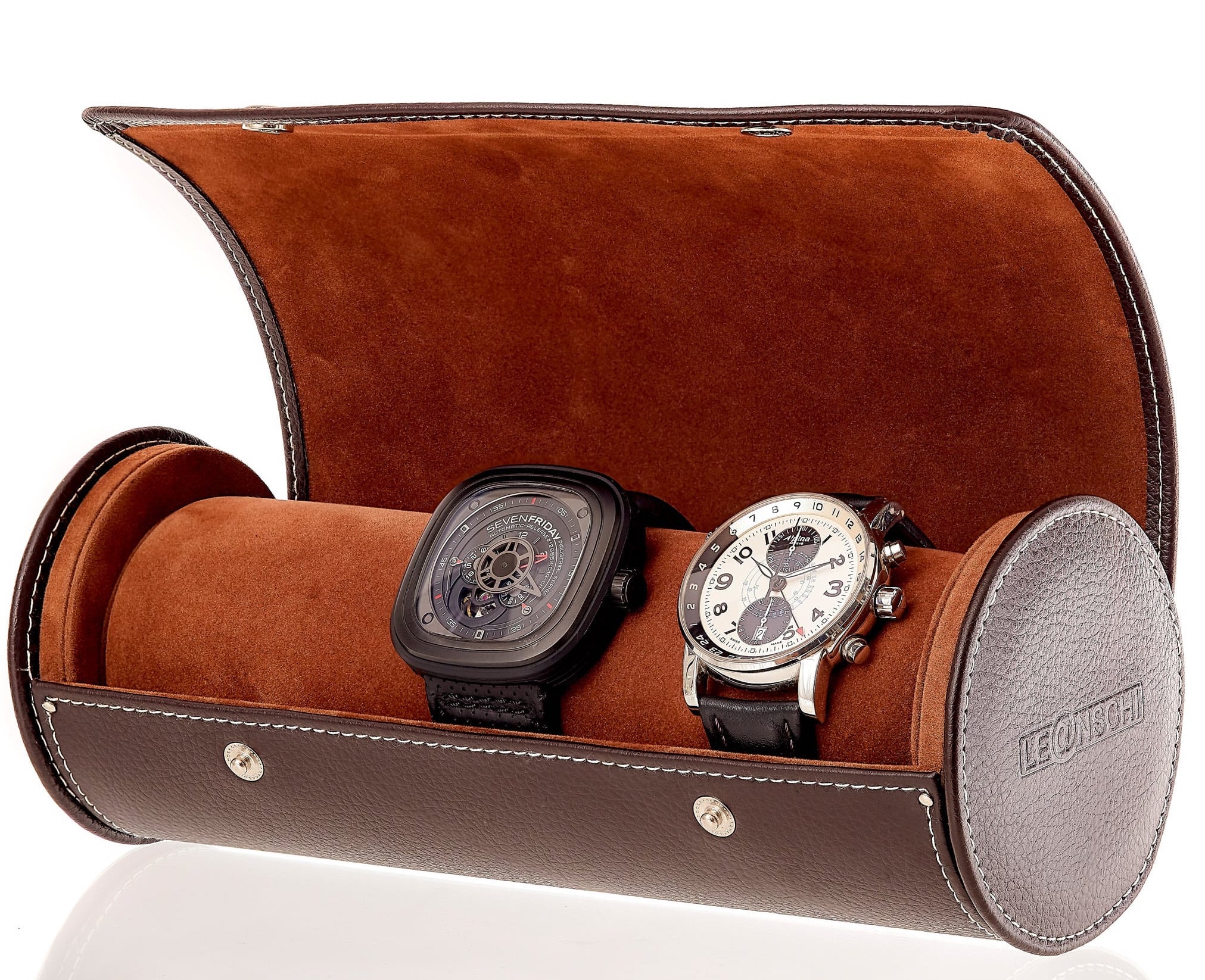 Leanschi Watch Case Chocolate Brown