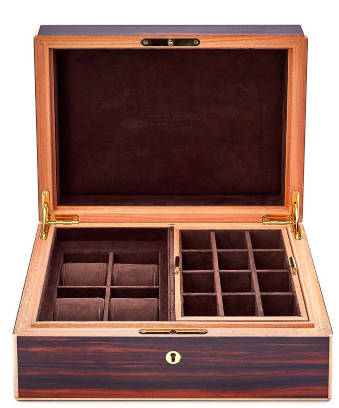 Leanschi Watch Case Macassar Ebony And Ivory - Image 12