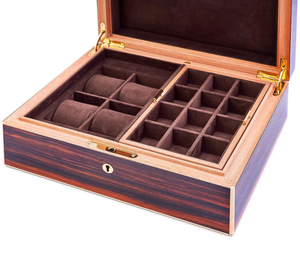 Leanschi Watch Case Macassar Ebony And Ivory - Image 9