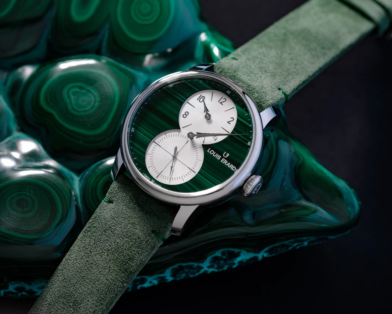 Louis Erard Watch Excellence Le Regulator Metier D'Art Malachite Limited Edition - Image 2