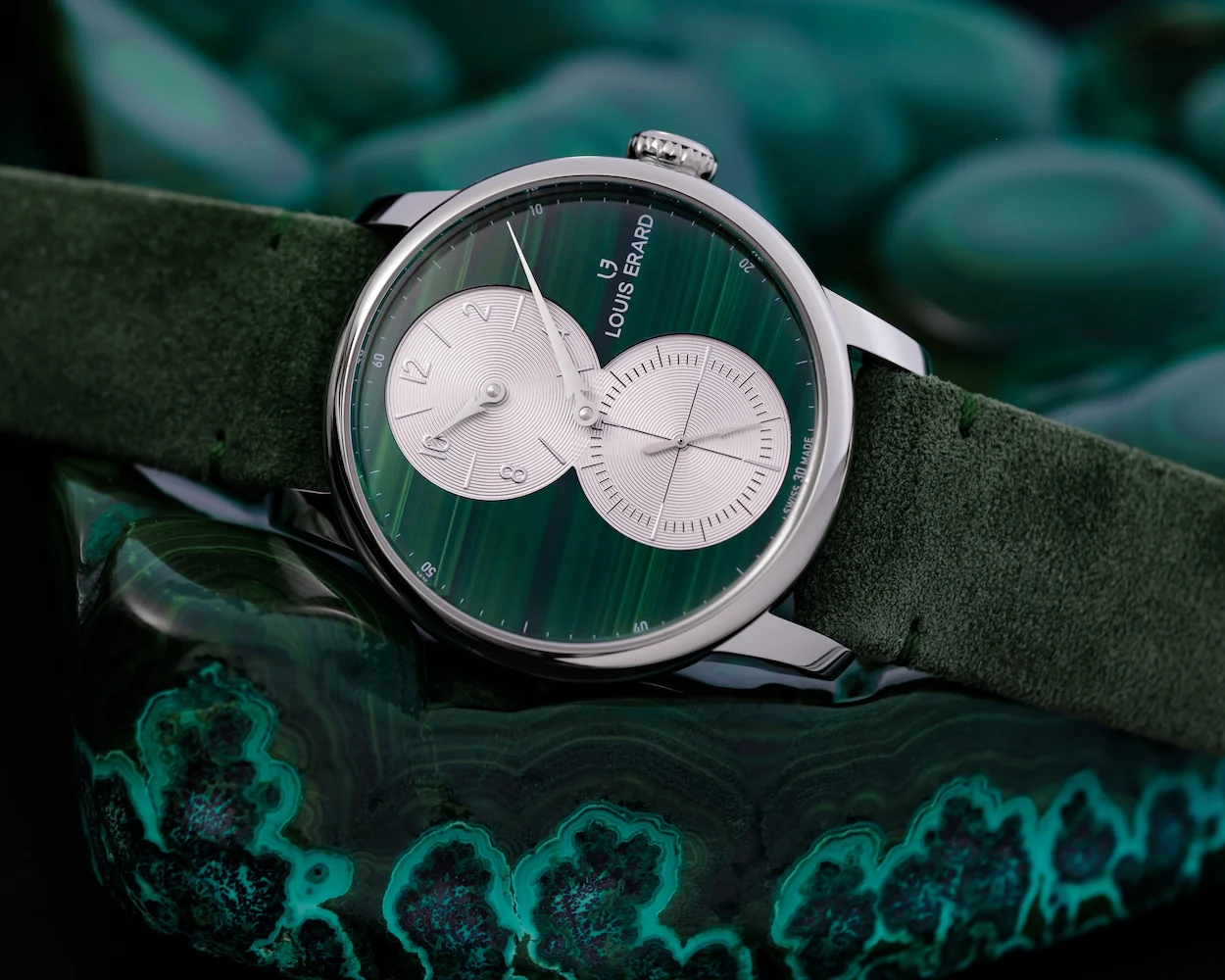 Louis Erard Watch Excellence Le Regulator Metier D'Art Malachite Limited Edition - Image 3