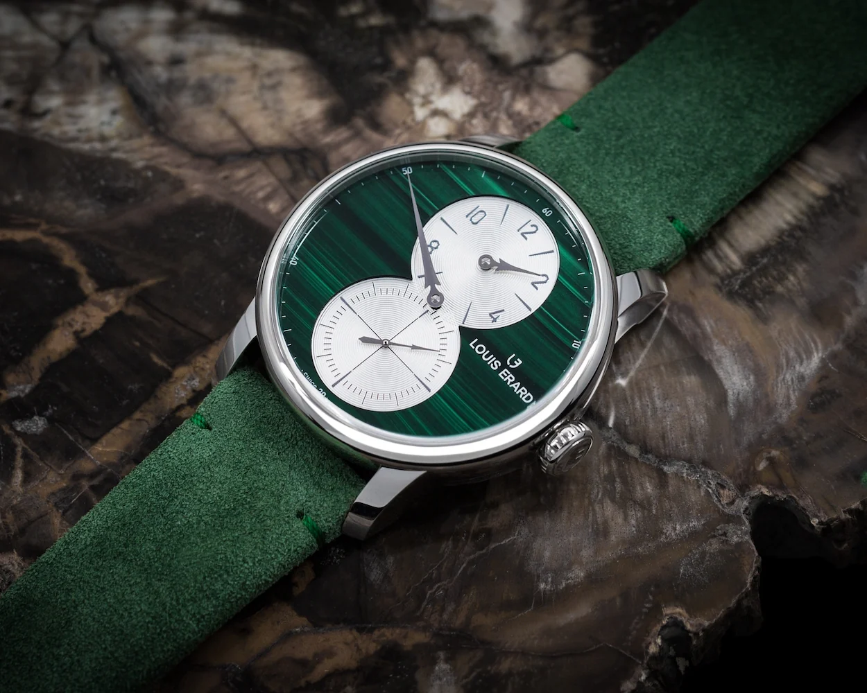 Louis Erard Watch Excellence Le Regulator Metier D'Art Malachite Limited Edition - Image 4