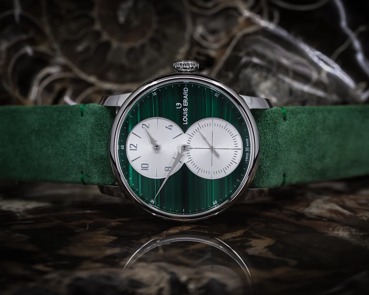 Louis Erard Watch Excellence Le Regulator Metier D'Art Malachite Limited Edition - Image 5