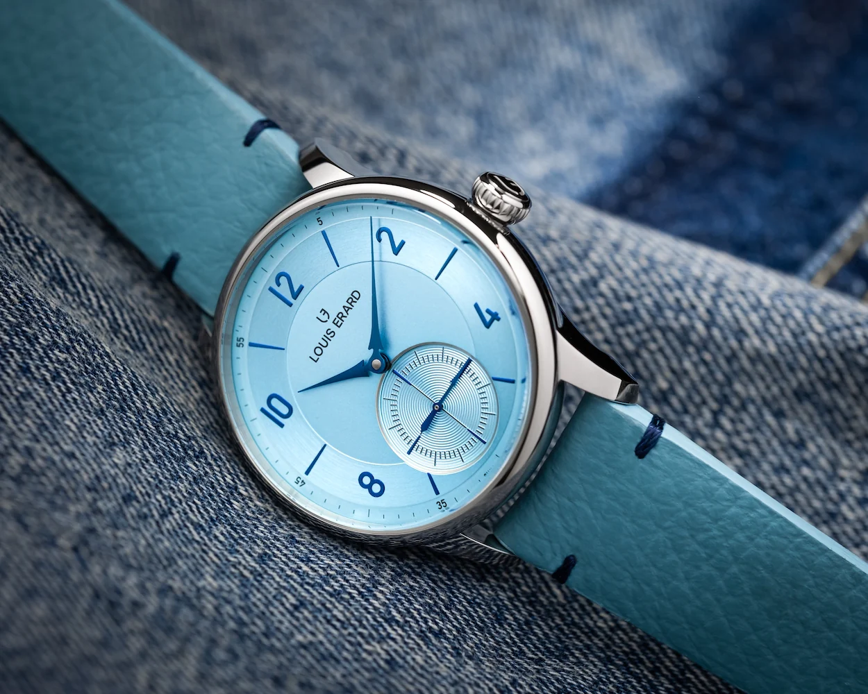 Louis Erard Excellence Petite Seconde Bleu Glacier Watch - Image 5