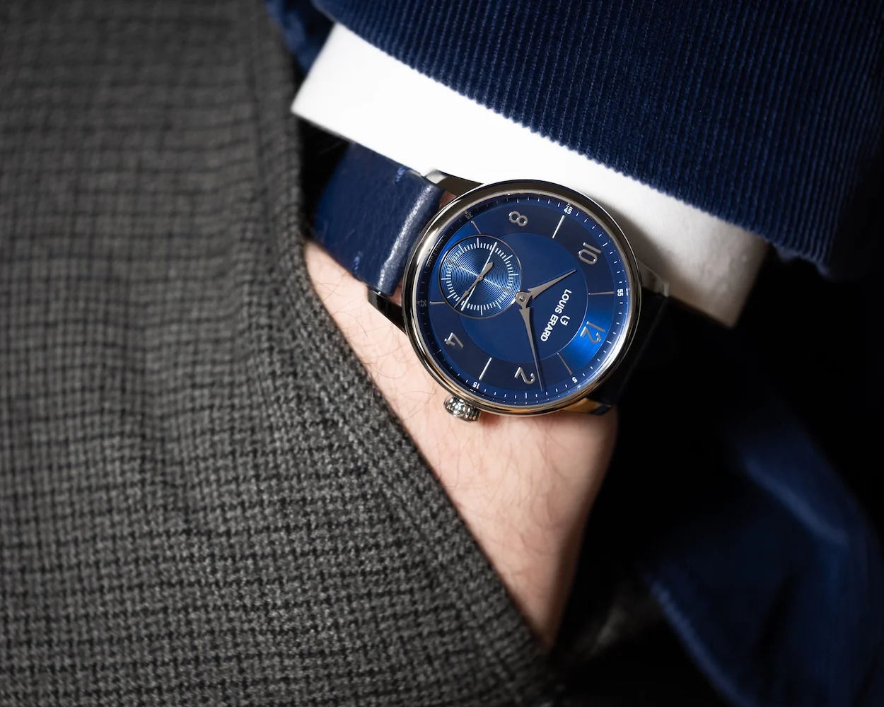 Louis Erard Excellence Petite Seconde Bleu Nuit Watch - Image 4