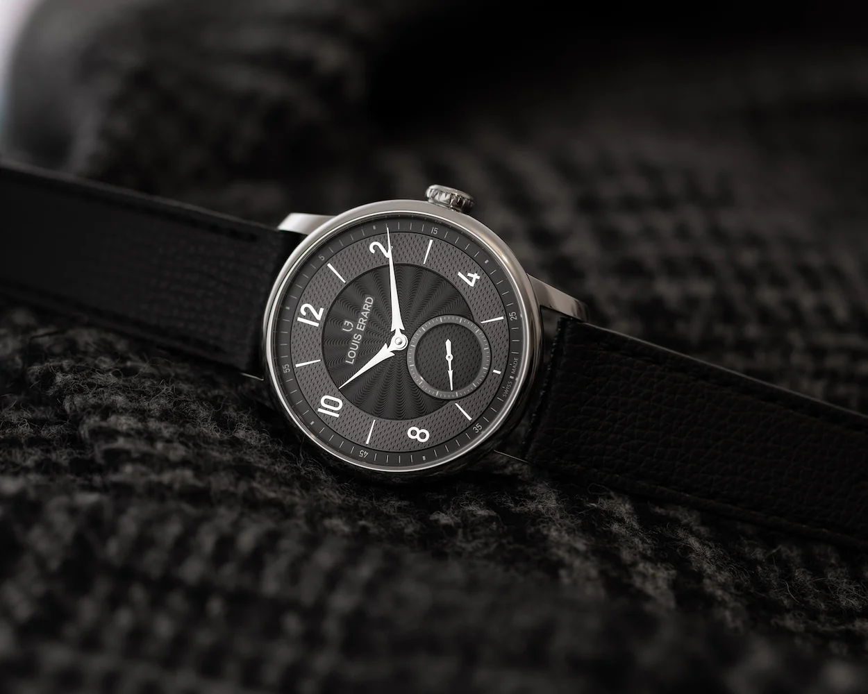 Louis Erard Excellence Petite Seconde Guilloche 42mm Anthracite Black Watch - Image 3