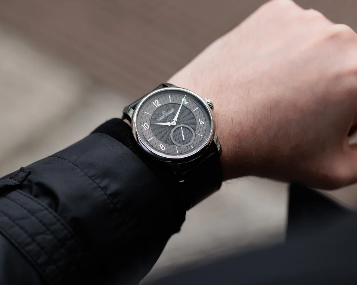 Louis Erard Excellence Petite Seconde Guilloche 42mm Anthracite Black Watch - Image 7