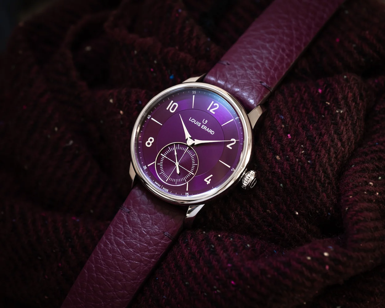 Louis Erard Excellence Petite Seconde Violette Watch - Image 3