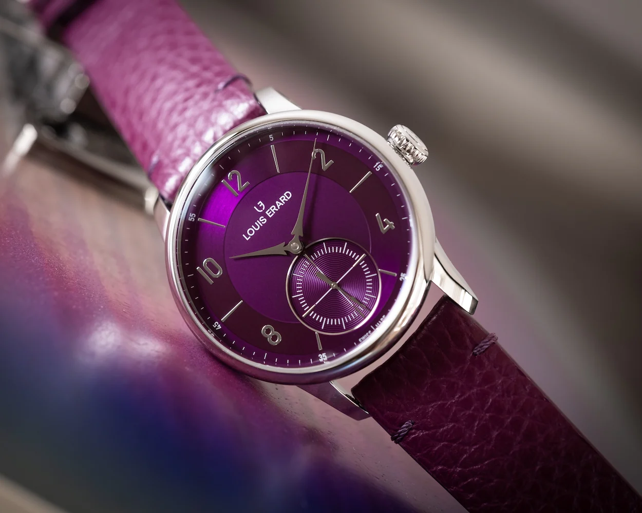 Louis Erard Excellence Petite Seconde Violette Watch - Image 4