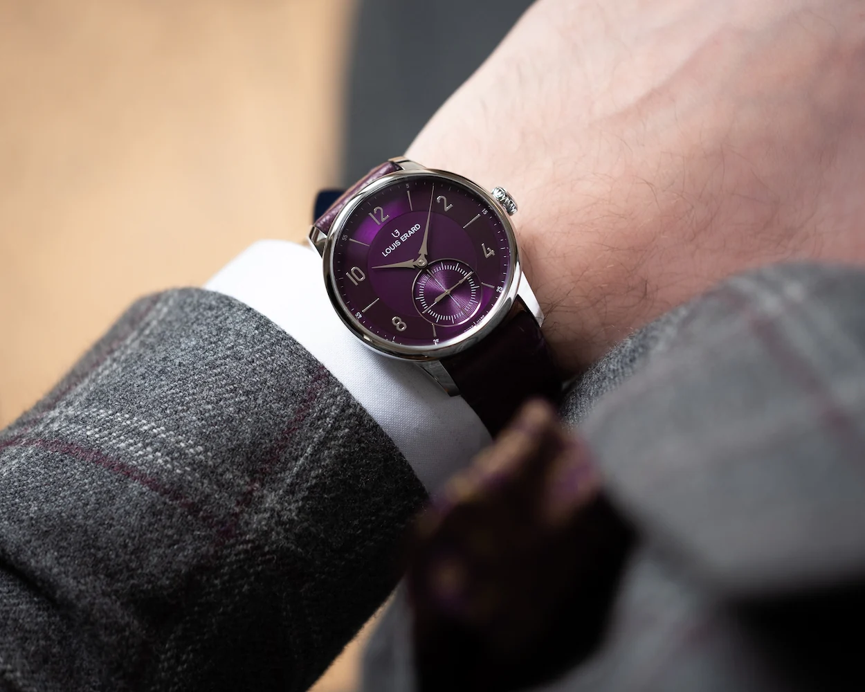 Louis Erard Excellence Petite Seconde Violette Watch - Image 6