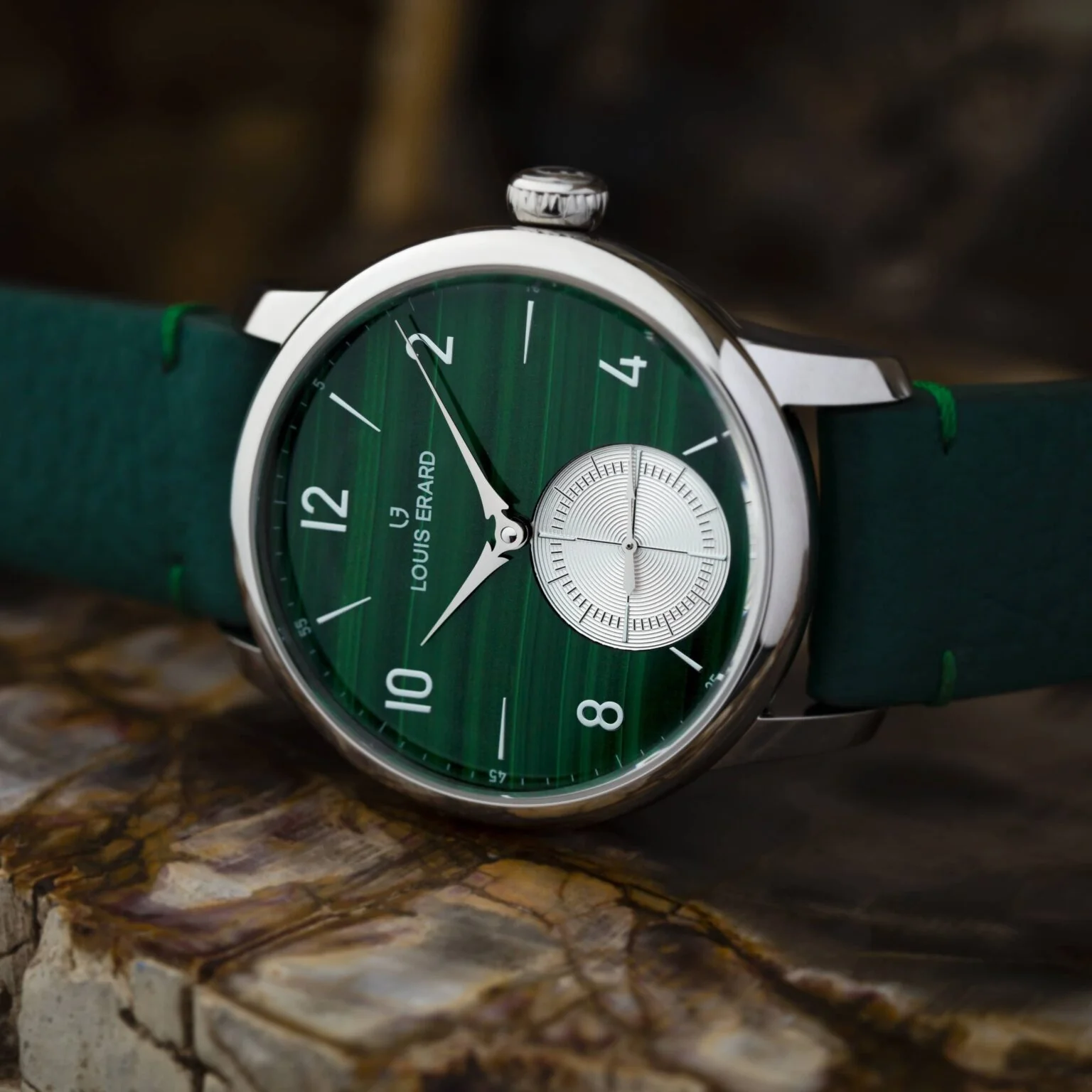 Louis Erard Excellence Petite Seconde Malachite Limited Edition Watch - Image 3