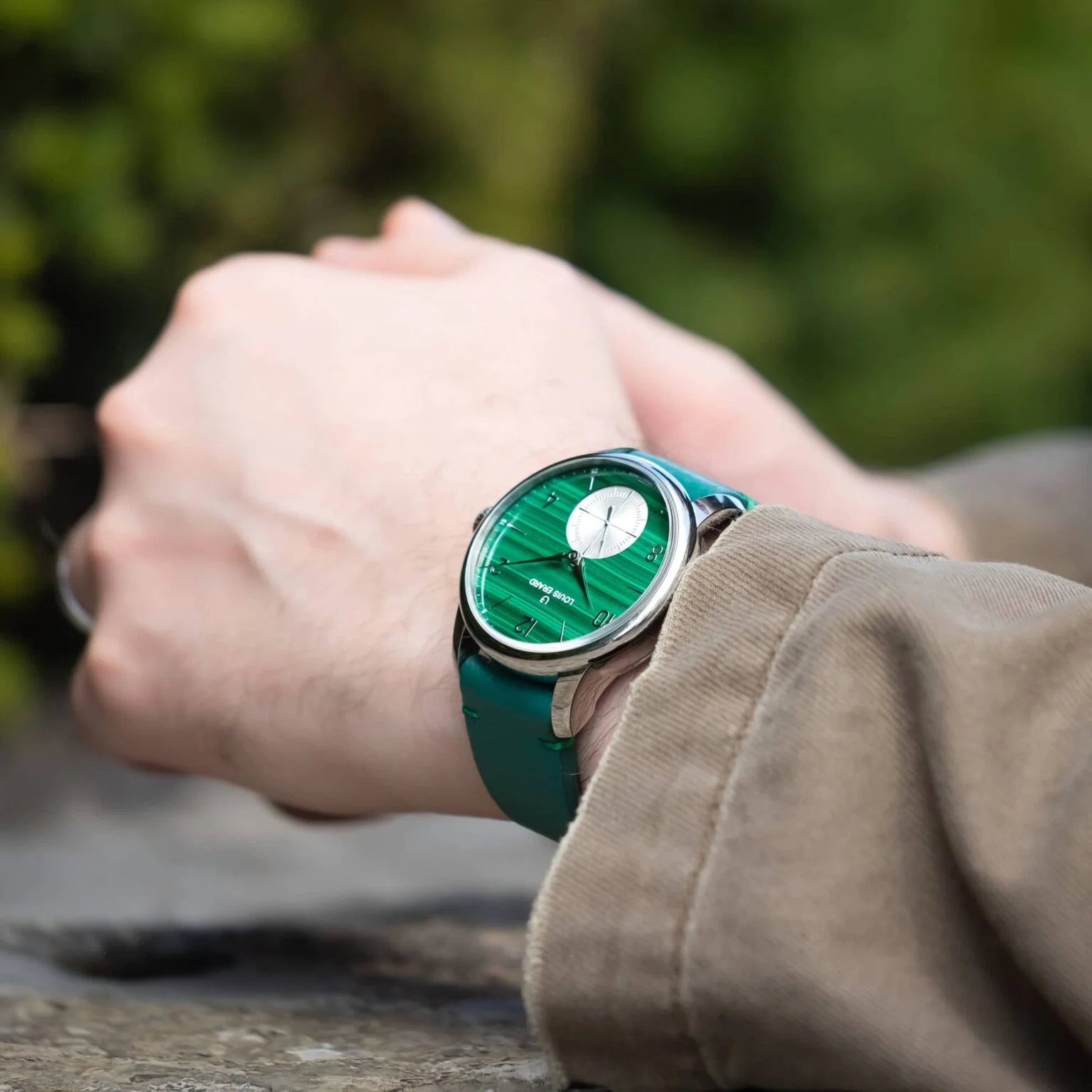 Louis Erard Excellence Petite Seconde Malachite Limited Edition Watch - Image 4