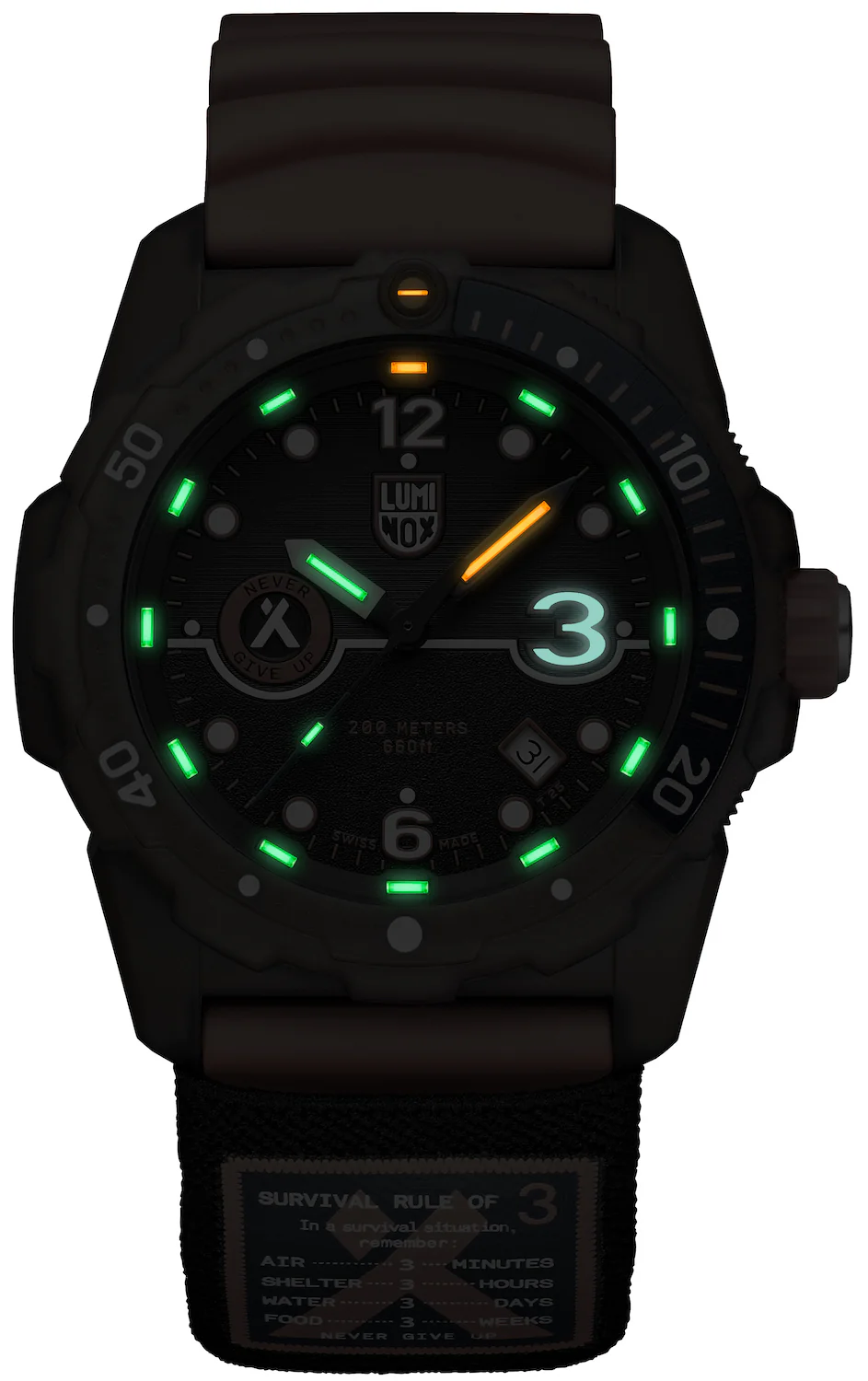 Luminox Bear Grylls Survival Rule Of 3 ECO 3720 Series Watch - Image 2