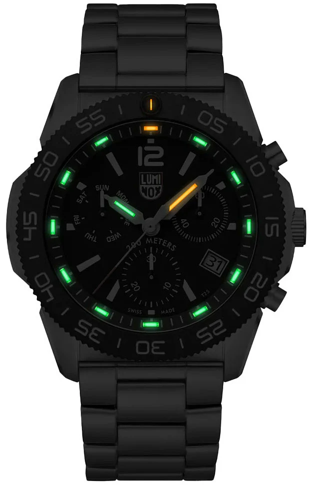 Luminox Sea Pacific Diver Chronograph 3140 Black Black Watch - Image 2