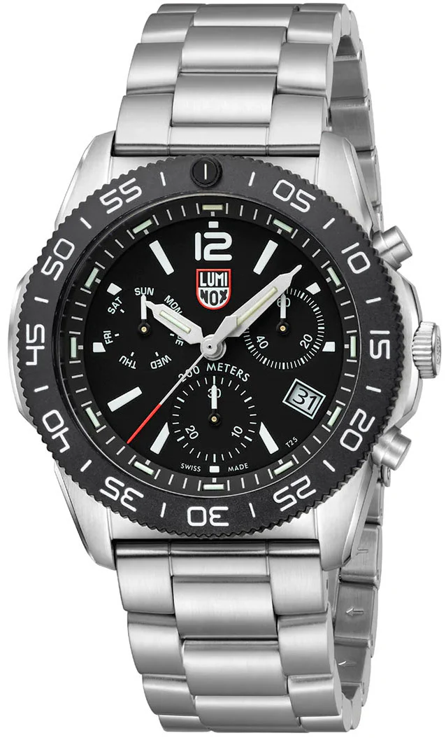 Luminox Sea Pacific Diver Chronograph 3140 Black Black Watch - Image 3