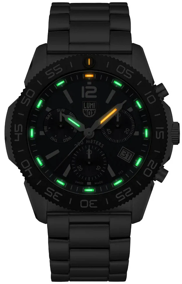 Luminox Sea Pacific Diver 3140 Black Blue Bracelet Watch - Image 2