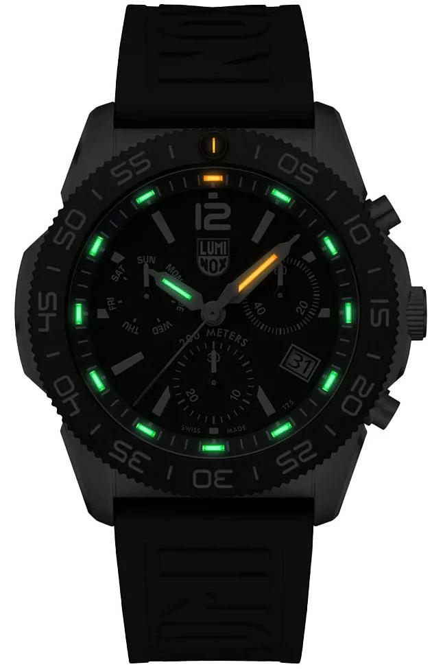Luminox Sea Pacific Diver Chronograph 3140 Black Blue Watch - Image 2