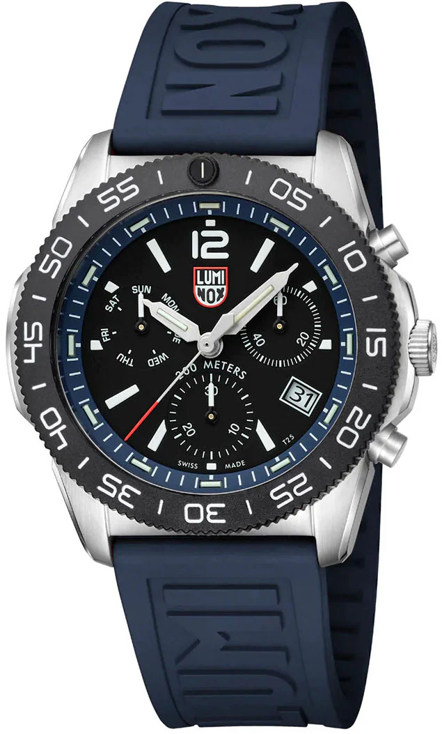 Luminox Sea Pacific Diver Chronograph 3140 Black Blue Watch - Image 3
