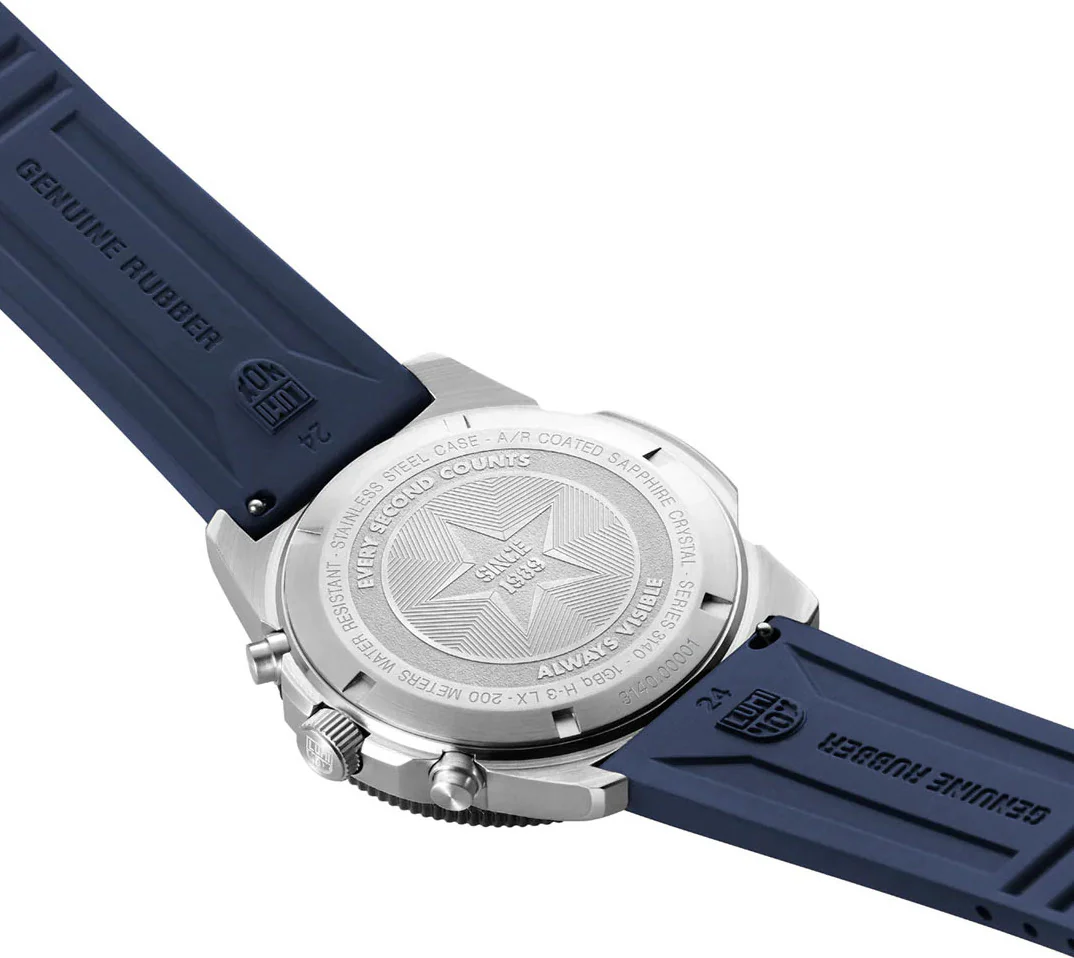 Luminox Sea Pacific Diver Chronograph 3140 Black Blue Watch - Image 4