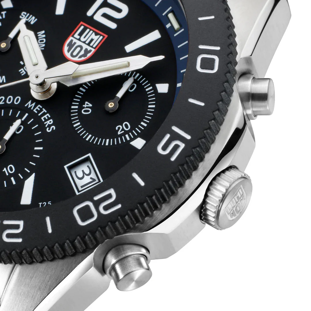 Luminox Sea Pacific Diver Chronograph 3140 Black Blue Watch - Image 5