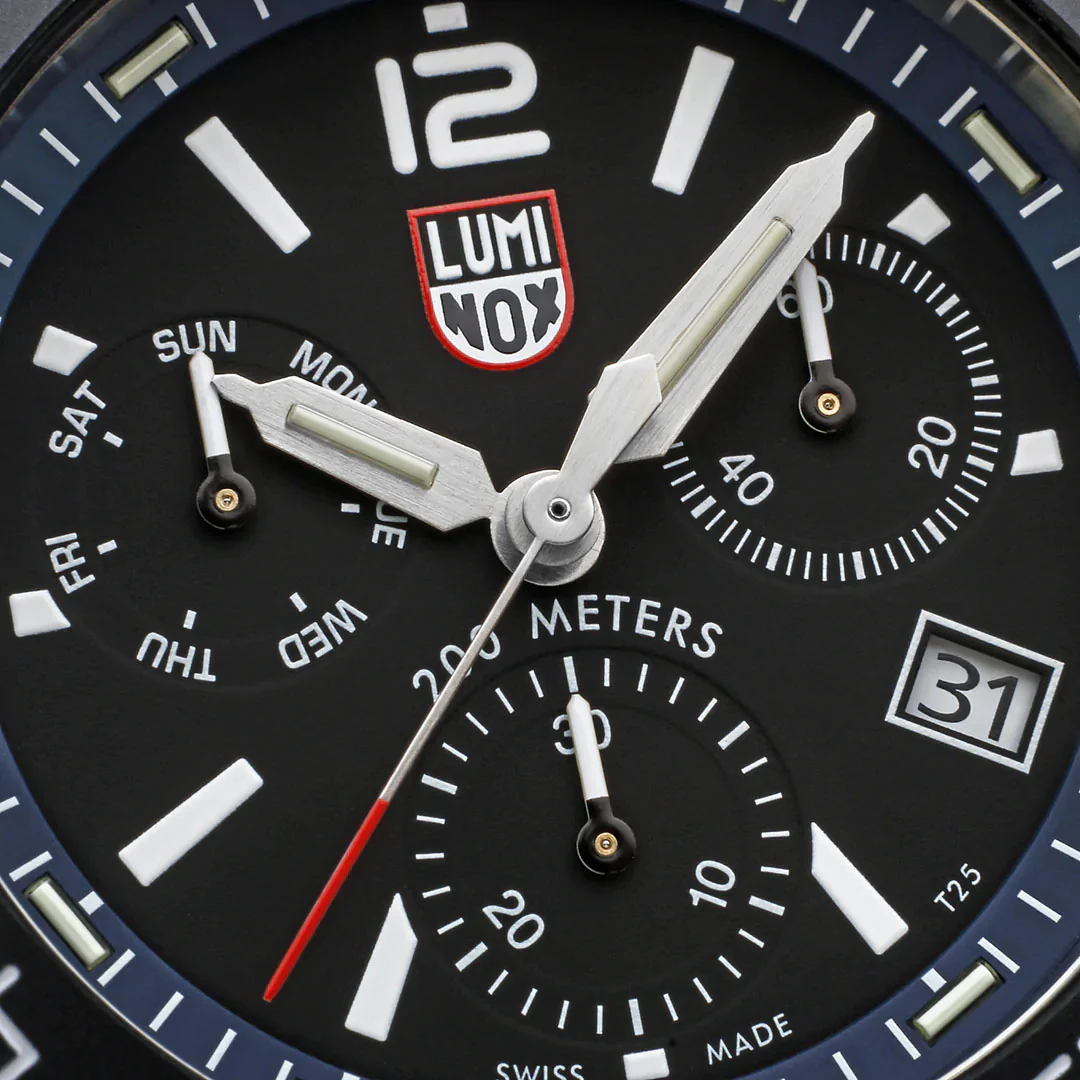 Luminox Sea Pacific Diver Chronograph 3140 Black Blue Watch - Image 6
