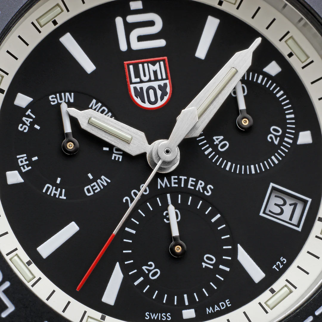 Luminox Sea Pacific Diver Chronograph 3140 Black White Watch - Image 5
