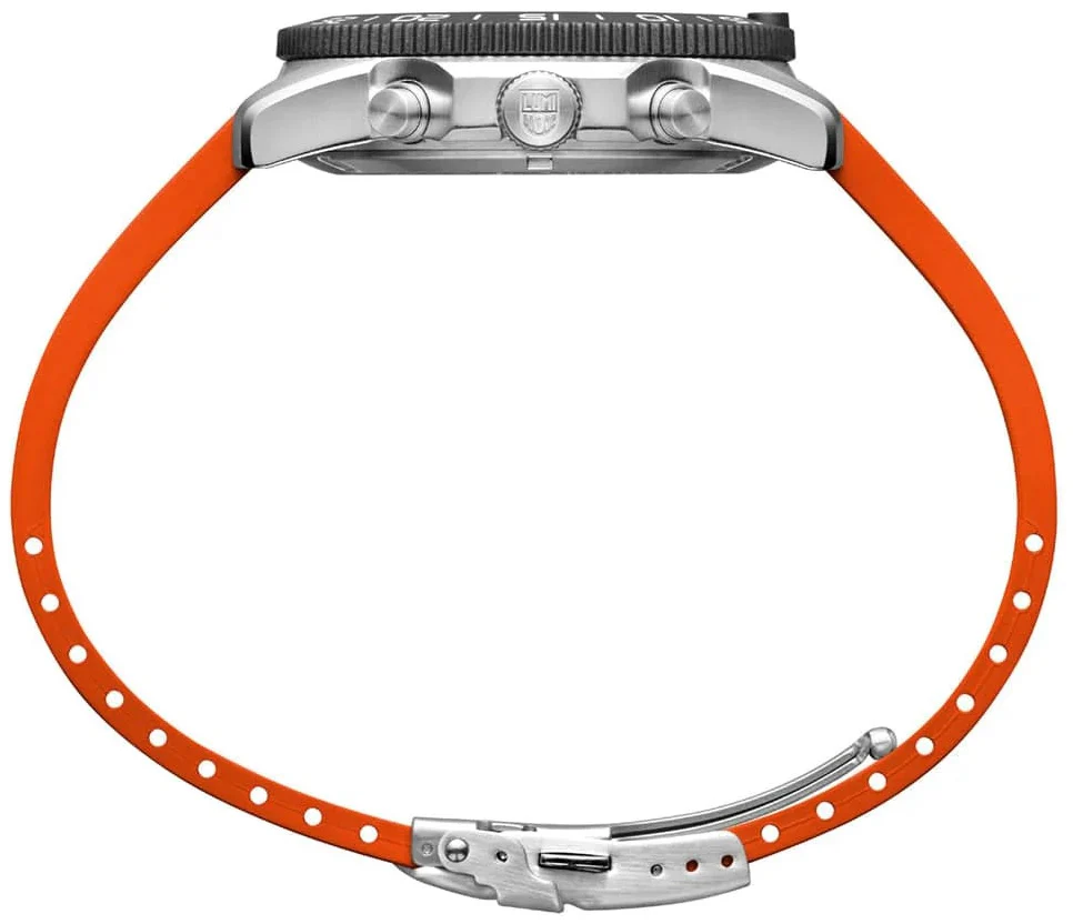 Luminox Pacific Diver Chronograph 44mm 3140 Series Black Orange Watch - Image 8