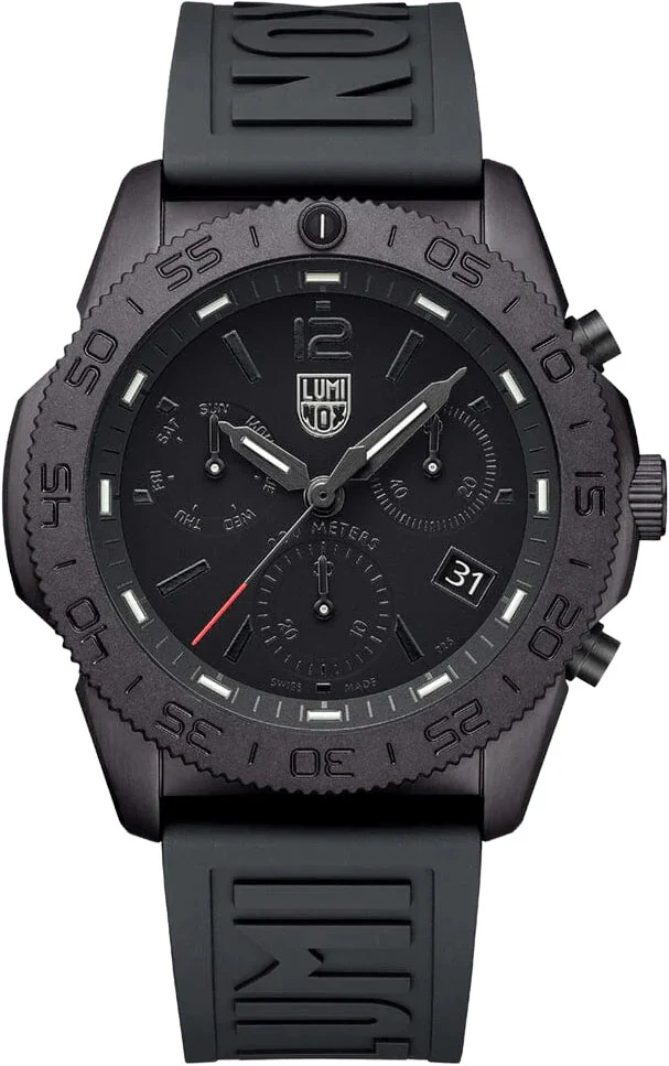 Luminox Pacific Diver Chronograph 44mm 3140 Series Blackout Watch