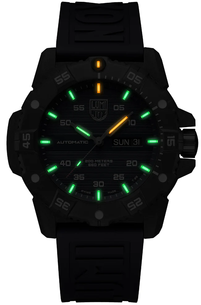 Luminox Sea Master Automatic Carbon Seal 3800 Series Watch - Image 3