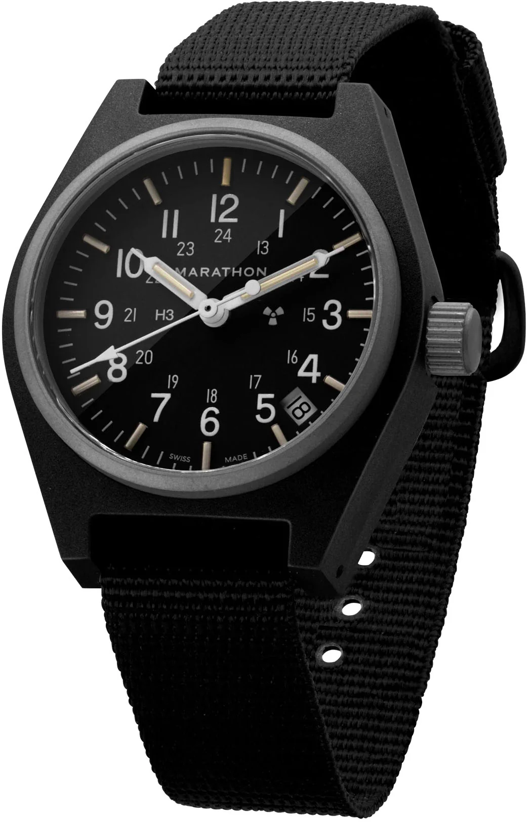 Marathon General Purpose Black Quartz With Date GPQ Watch
