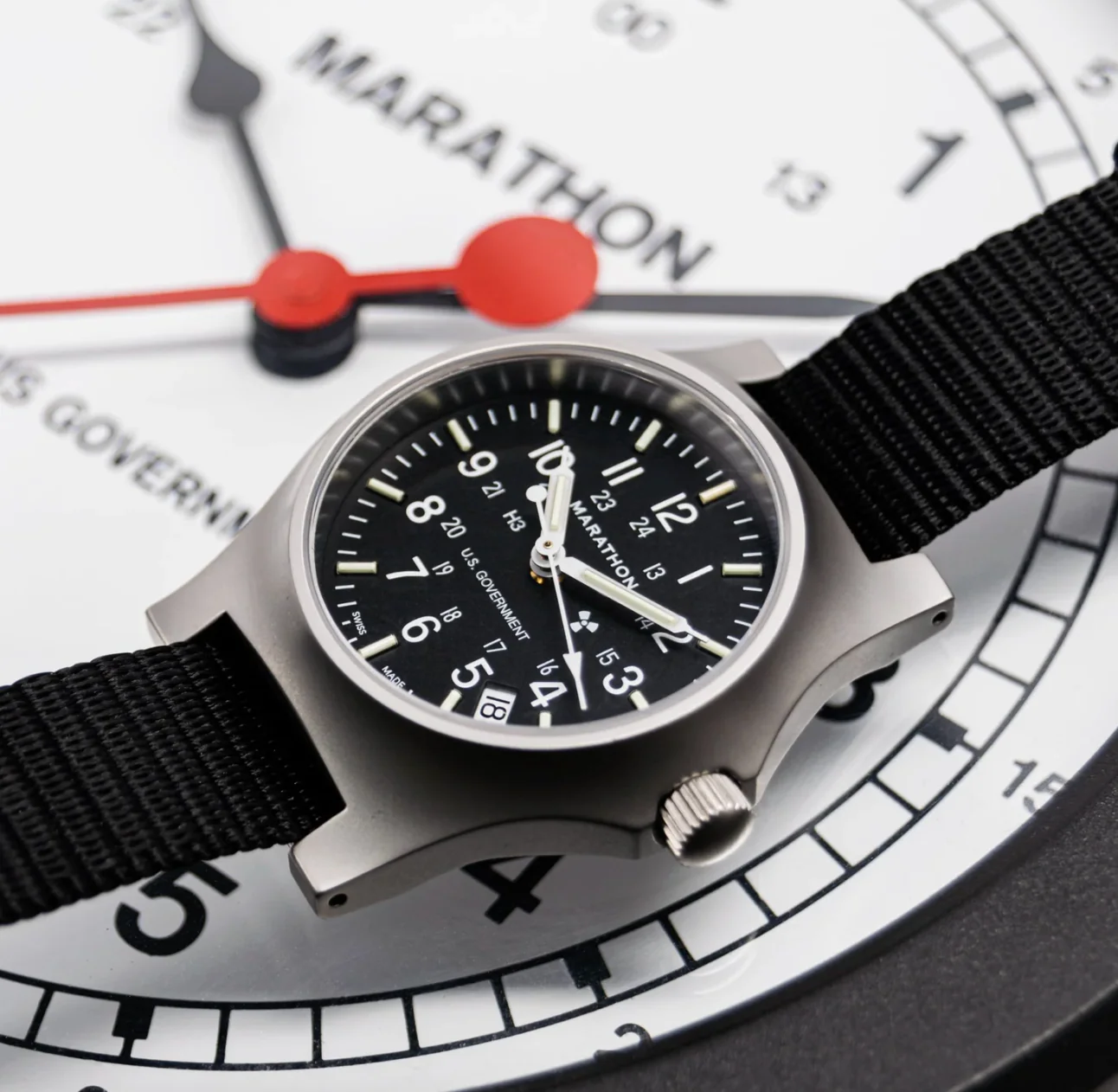 Marathon General Purpose Re-Issue GP Quartz With Date GPQ Watch - Image 4