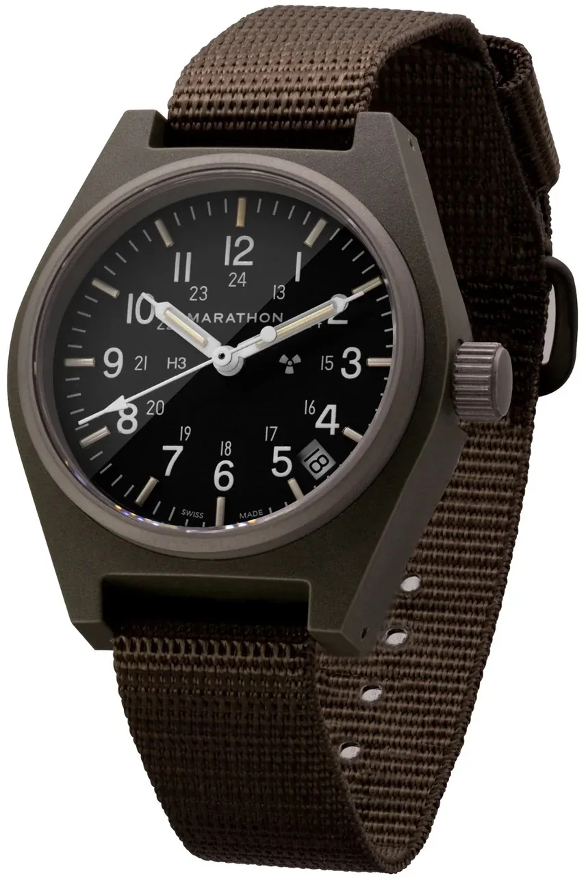 Marathon General Purpose Sage Green Quartz With Date GPQ Watch