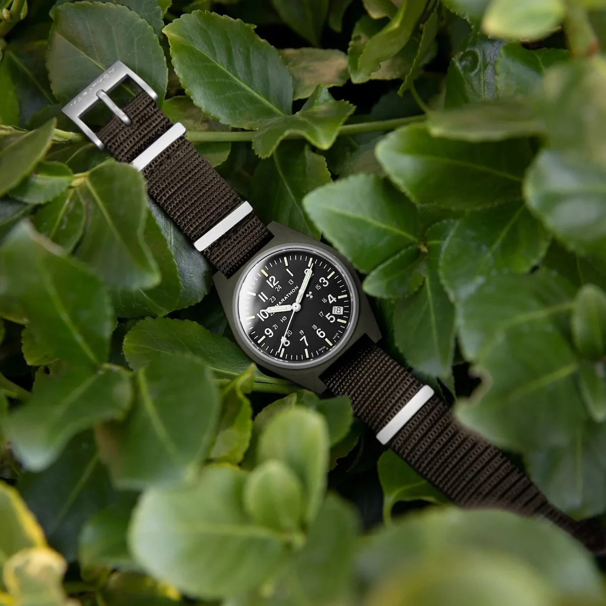 Marathon General Purpose Sage Green Quartz With Date GPQ Watch - Image 4