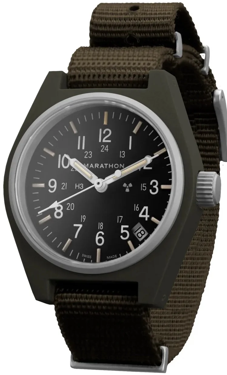 Marathon General Purpose Sage Green Quartz With Date GPQ Watch