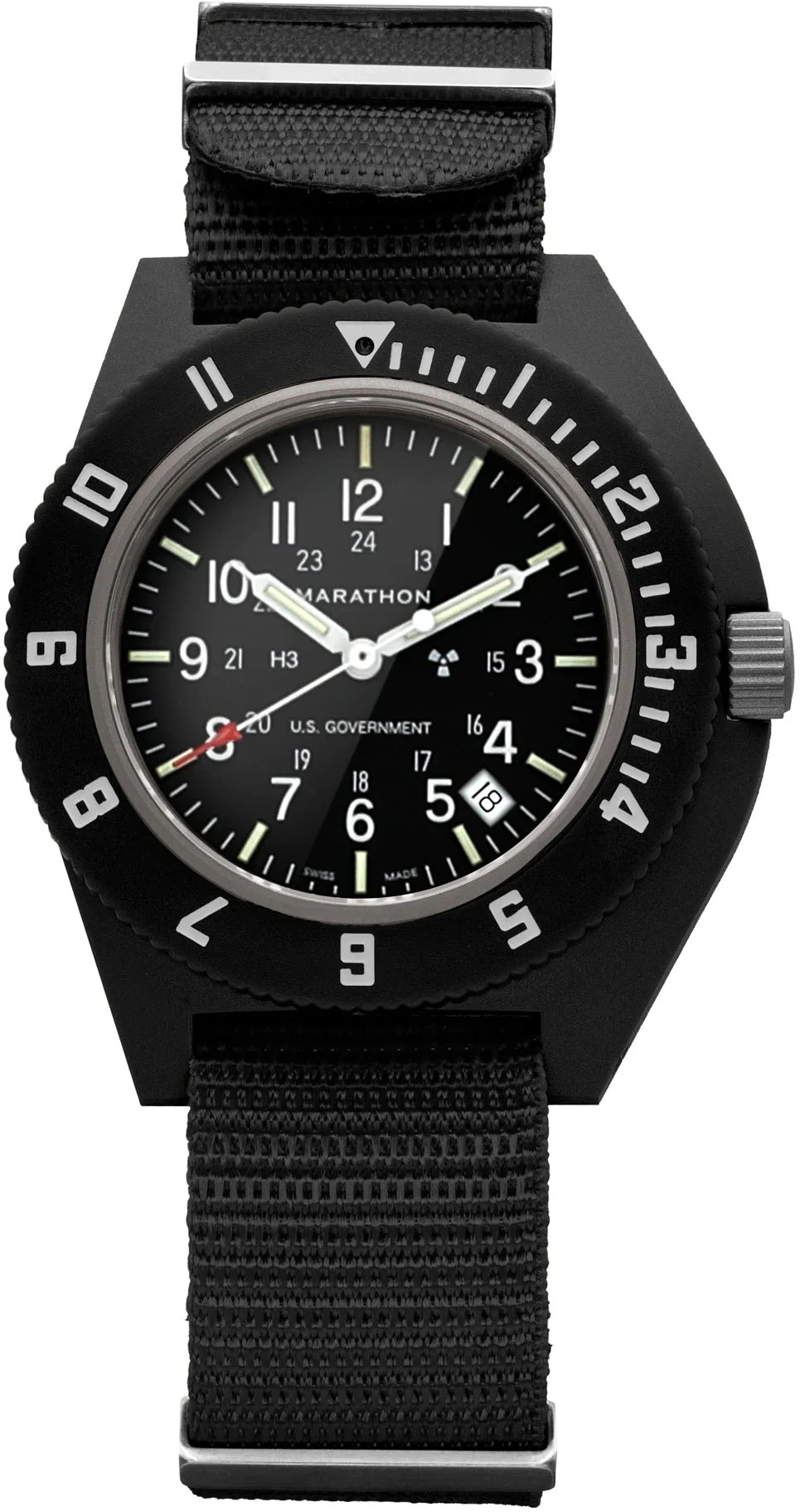 Marathon Navigator Black Pilots With Date Watch - Image 2