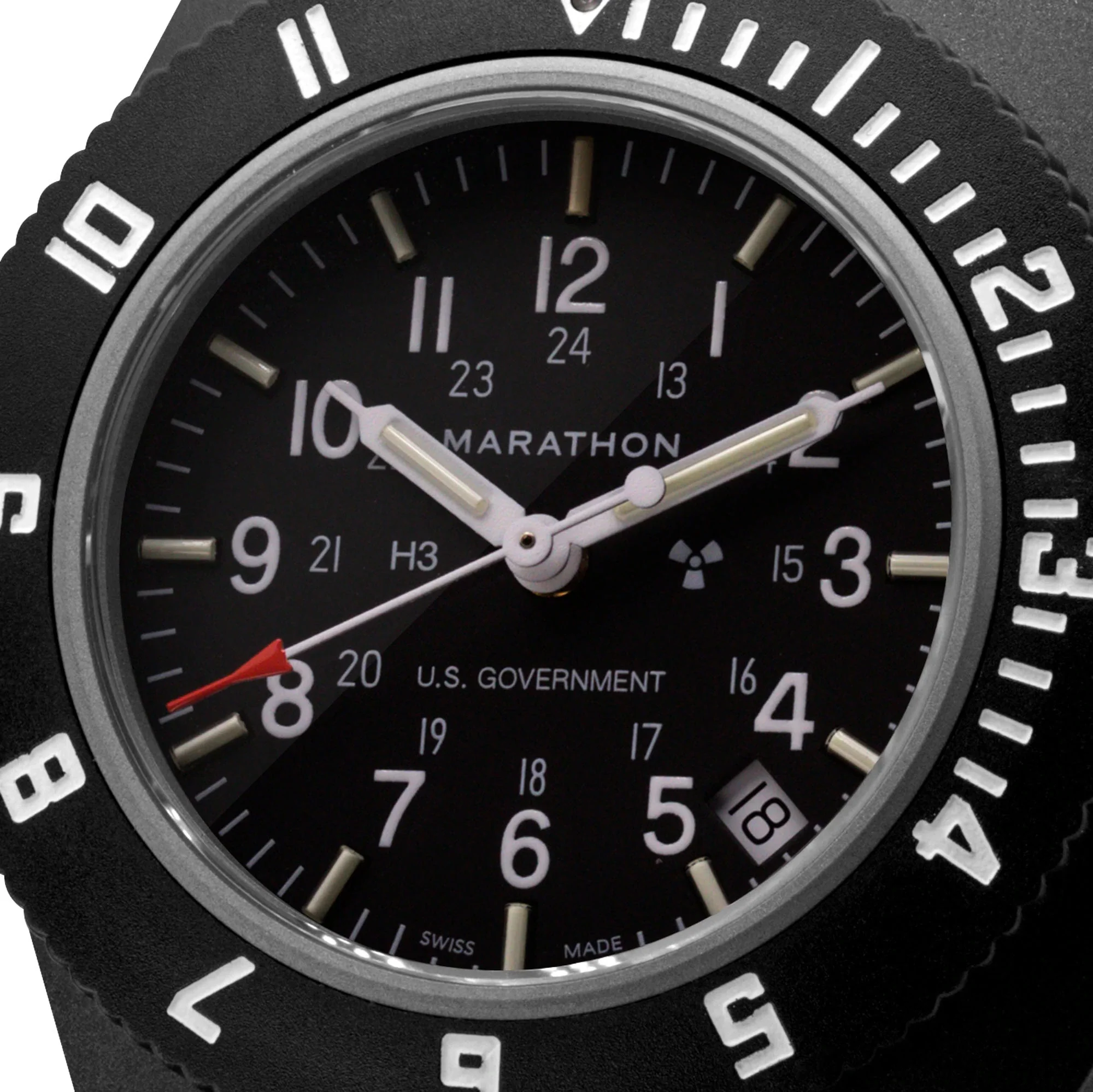 Marathon Navigator Black Pilots With Date Watch - Image 3