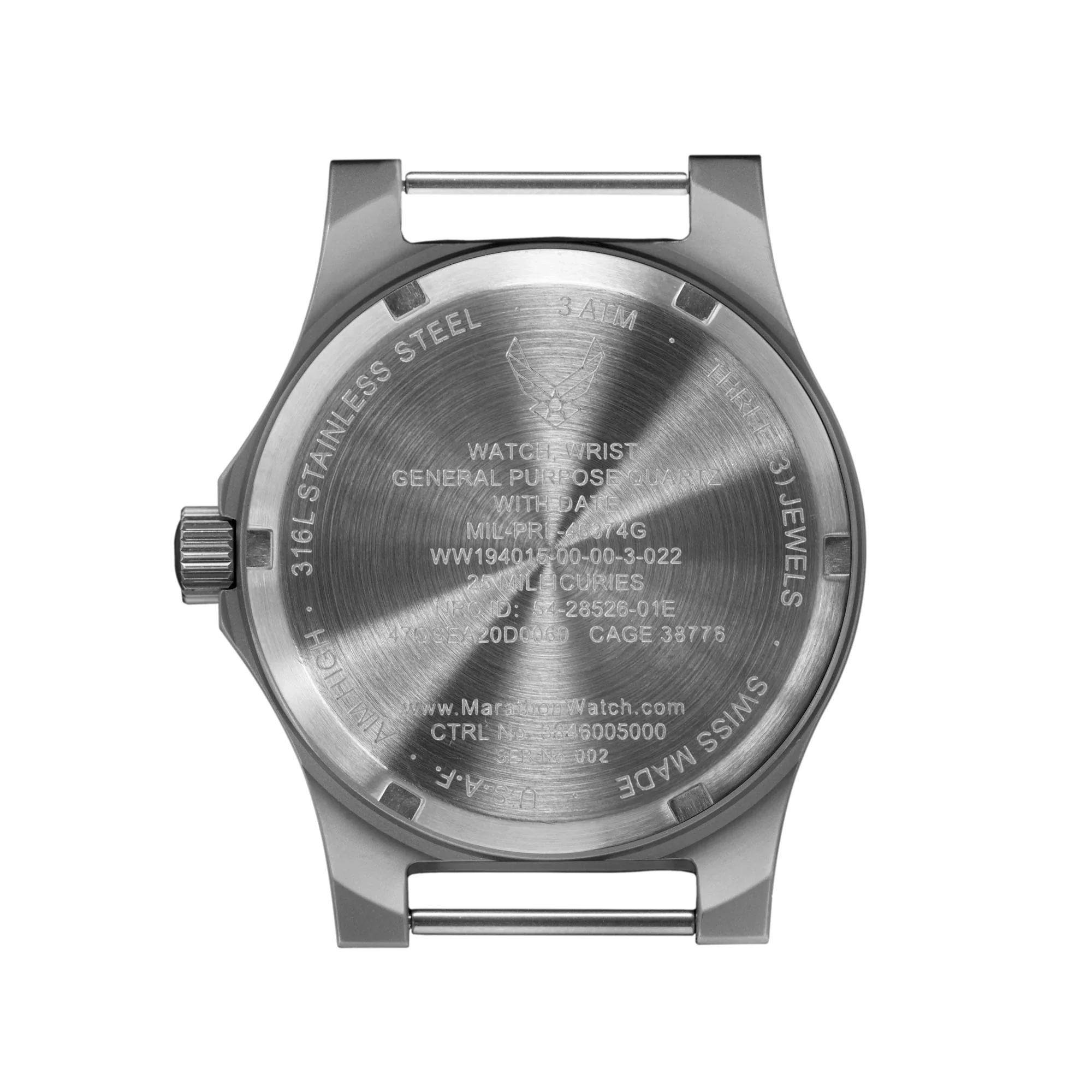 Marathon USAF Official Re-Issue GP Quartz With Date GPQ Watch - Image 3