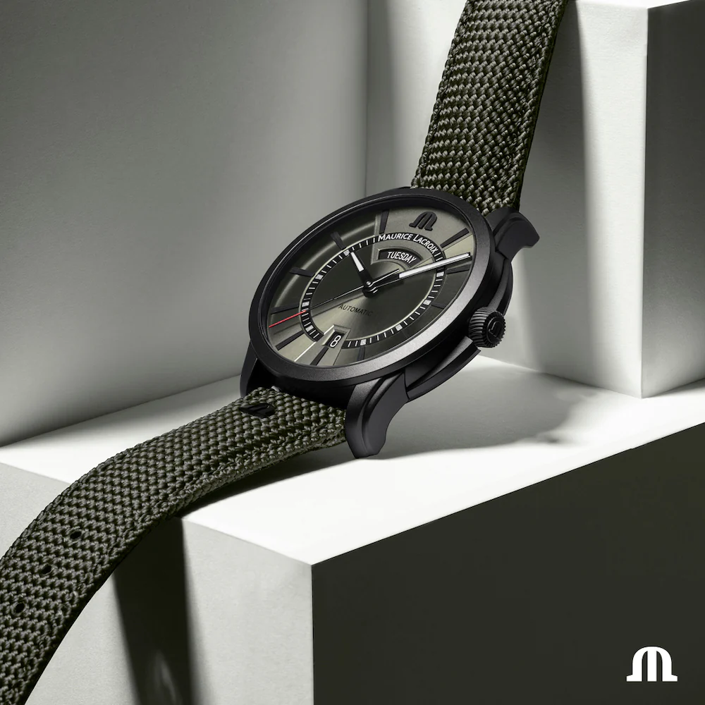 Maurice Lacroix Watch Pontos Day Date Khaki Limited Edition - Image 6