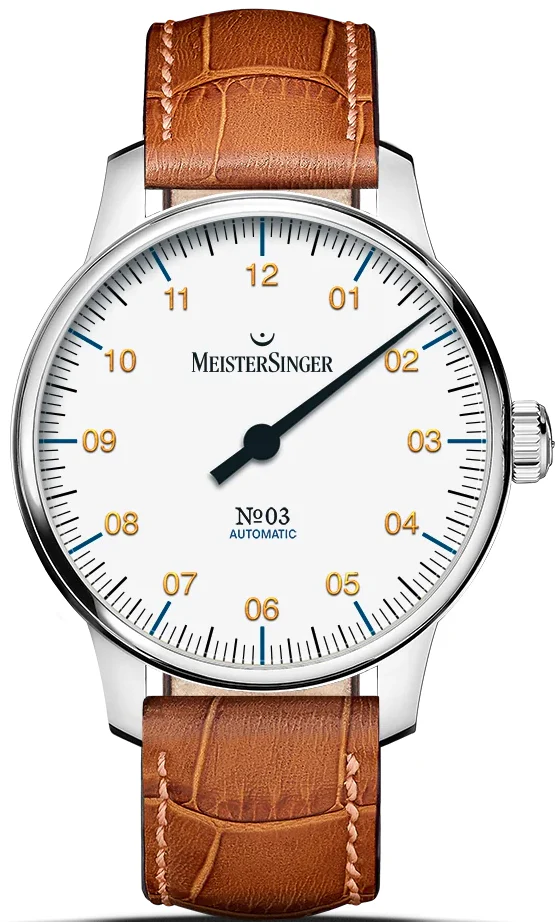 MeisterSinger N. 03 38mm White Watch