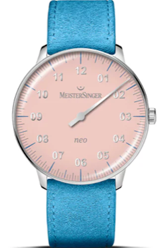 MeisterSinger Neo Special Light Red Sky Blue Strap