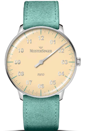 MeisterSinger Neo Special Light Yellow Mint Green Strap