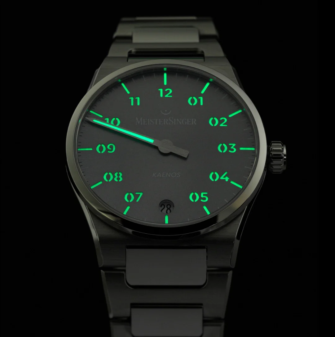 MeisterSinger Kaenos Sunburst Ice Blue Watch - Image 2