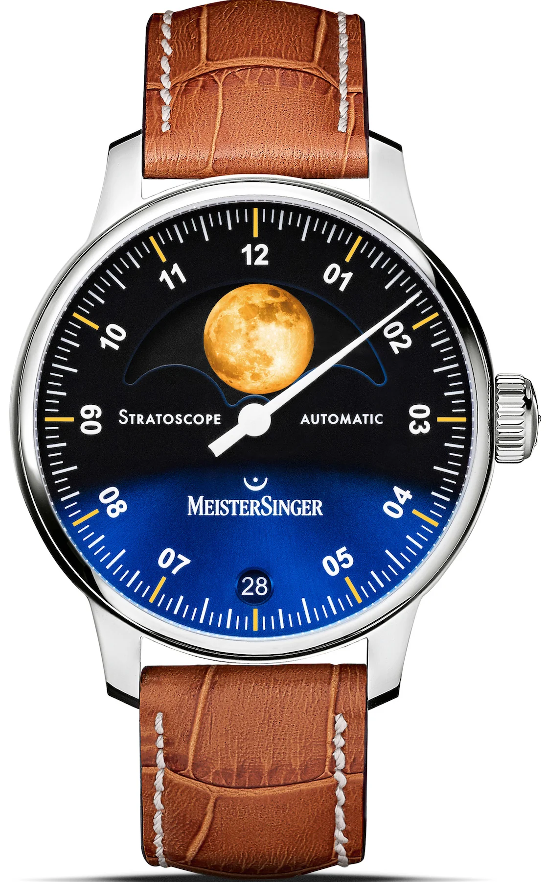 MeisterSinger Stratoscope Golden Moon Watch